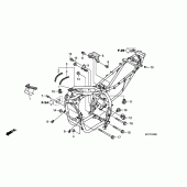 Схема узла: Рама для Honda XL125 Varadero
