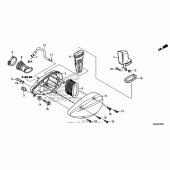 Схема вузла: Повітряний фільтр для Honda VT750 Shadow Aero