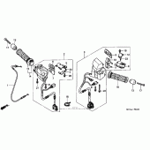 Схема узла: Пульт управления рулевой 1 для Honda GL1800 Gold Wing