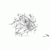 Схема вузла: Права кришка картера для Honda CRF150 CRF150RB