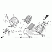 Схема вузла: Повітряний фільтр для Honda CB300F