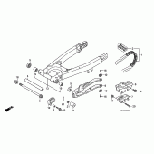 Схема вузла: Swingarm / chain case для Honda CRF230 CRF230F