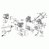 Схема узла: Карбюратор (COMPONENT PARTS) для Honda VFR750F Interceptor