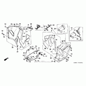 Схема узла: Нижний обтекатель для Honda CBR600 CBR600RR