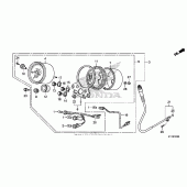 Схема вузла: Спідометр для Honda CMX250 Rebel
