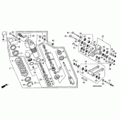 Схема узла: Задняя подвеска для Honda CRF450 CRF450R