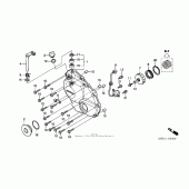 Схема узла: Правая крышка картера для Honda CBR600 CBR600RR