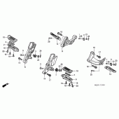 Схема вузла: Підніжки для Honda CB1300 Super Four