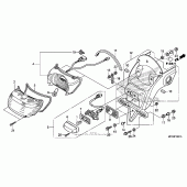 Схема узла: Taillight (2) для Honda VT750 Shadow Phantom