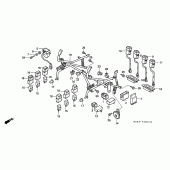 Схема узла: Cowl stay для Honda ST1100 Pan-European Police