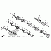 Схема вузла: Трансмісія для Honda CBR600 CBR600RR