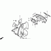 Схема узла: Заднее крыло для Honda PC800 Pacific Coast