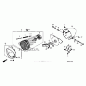 Схема вузла: Фара для Honda VT1300 Fury