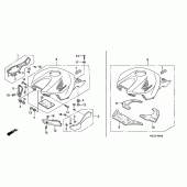Схема узла: Top shelter для Honda CBR1000 CBR1000RR Fireblade