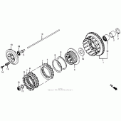 Схема узла: Сцепление для Honda CB1000 CB1000F