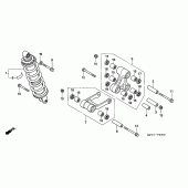 Схема вузла: Задня підвіска для Honda FMX650