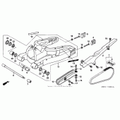 Схема вузла: Swingarm (05-) для Honda CBR600 CBR600RR