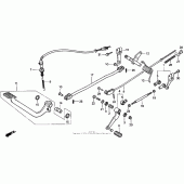 Схема узла: Vt1100c pedal 97 для Honda VT1100 Shadow Spirit