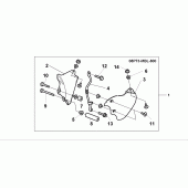 Схема узла: Wind lower shield для Honda NT650 Deauville