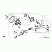 Схема вузла: Final driven gear для Honda VTX1300