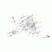 Схема узла: Правая крышка картера для Honda FJS600 Silver Wing