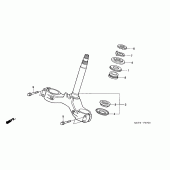 Схема вузла: Рульова траверса для Honda VTR1000 VTR SP-1