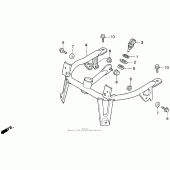 Схема узла: Cowl stay для Honda GL1500 Gold Wing Aspencade