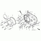Схема вузла: Права кришка картера (VT1100CV / CW / C2) для Honda VT1100 Shadow ACE