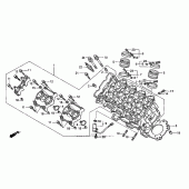 Схема вузла: Головка циліндра для Honda CBR900RR CBR954RR Fireblade