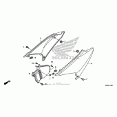 Схема вузла: Бічний обтічник для Honda CRF230 CRF230F