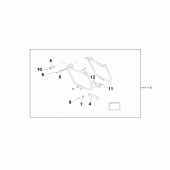 Схема вузла: Leather saddlebag stay set для Honda VT750 Shadow Aero