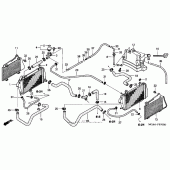 Схема узла: Радиатор для Honda GL1800 Gold Wing