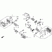 Схема вузла: Поворотники для Honda CB1000 CB1000F