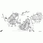 Схема вузла: Картер двигуна для Honda CB300F