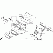 Схема узла: Обтекатель для Honda GL1500 Valkyrie Interstate
