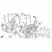 Схема вузла: Картер двигуна для Honda CRF250 CRF250X