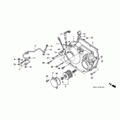Схема вузла: Права кришка картера для Honda NX250
