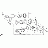 Схема вузла: Амортизатор задній для Honda VT600 Shadow VLX