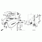 Схема вузла: Паливний бак для Honda VTX1300
