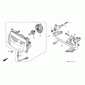 Схема вузла: Фара для Honda NX650 Dominator