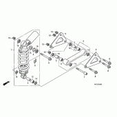Схема узла: Задняя подвеска для Honda CBR1000 CBR1000RR Fireblade