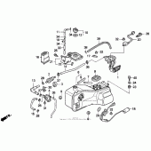 Схема узла: Топливный бак для Honda GL1500 Gold Wing Special Edition
