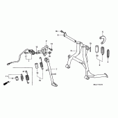 Схема узла: Подставка для Honda CBR600 CBR600F