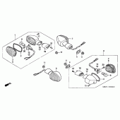 Схема вузла: Поворотники для Honda CB600F Hornet