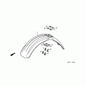 Схема узла: Переднее крыло для Honda CR250