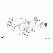 Схема узла: Перед. крыло ( 05-) для Honda CBR600 CBR600RR