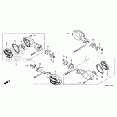Схема вузла: Поворотники для Honda CB1000 CB1000R