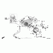 Схема вузла: Впускний патрубок для Honda VT750 Shadow Aero