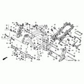 Схема вузла: Рама для Honda CBF600