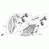Схема вузла: Фара для Honda VFR800 Interceptor